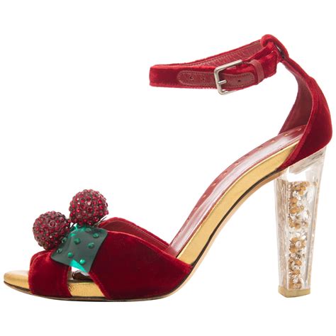 ysl cherry red heels